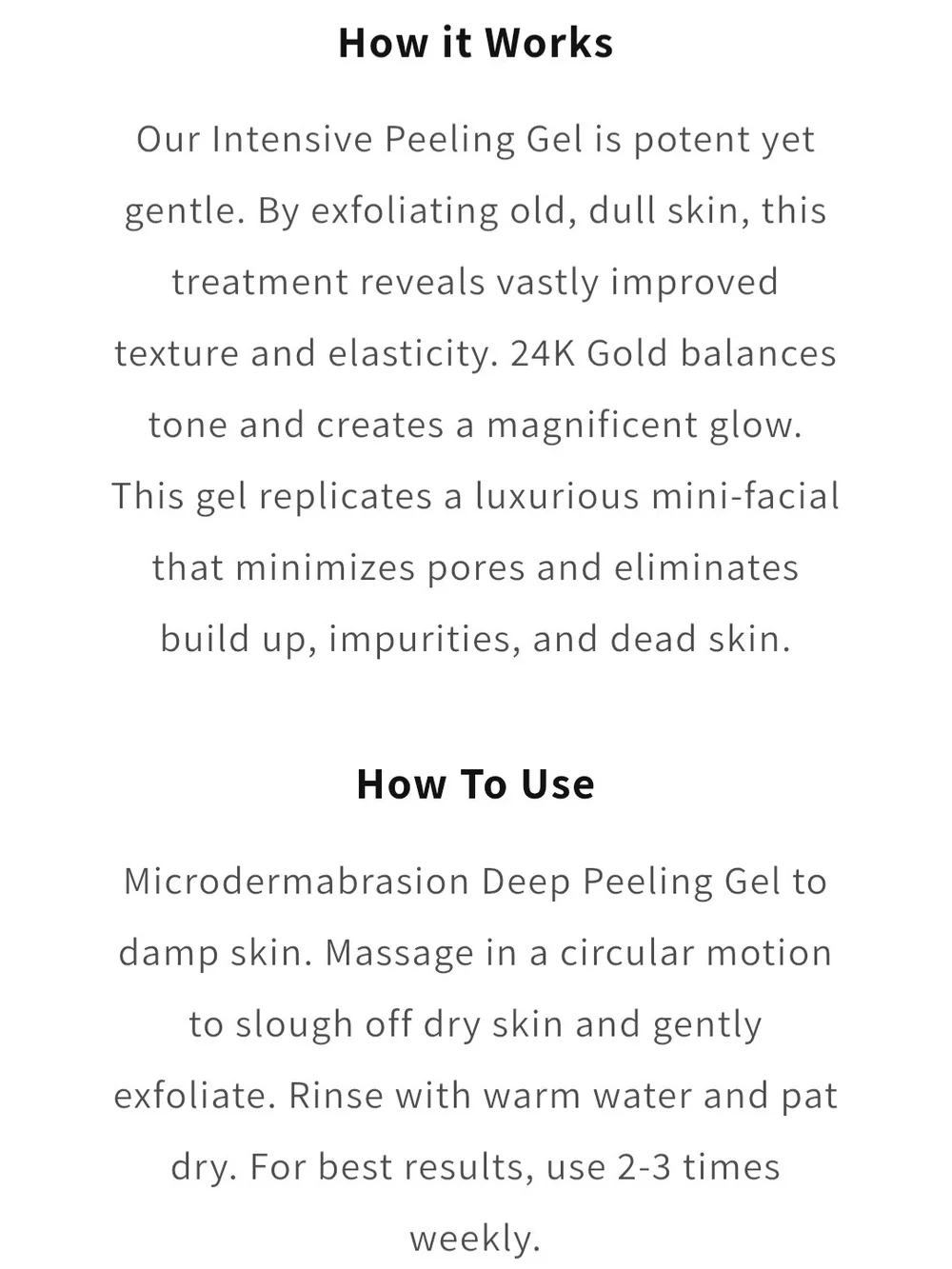 Crystal Collection Microdermabrasion Peel - White & Gold